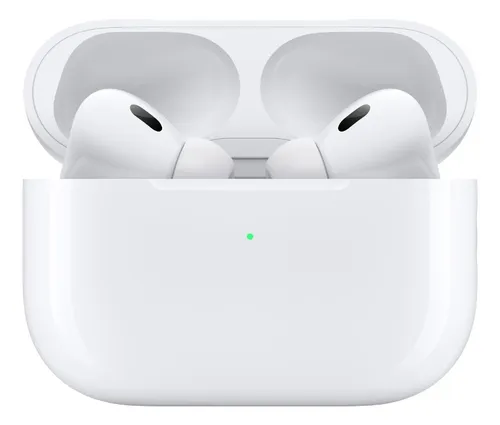 Apple AirPods Pro 2nda Generación Blanco Color de la luz Verde.